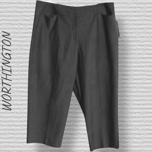 NWT:WORTHINGTON BLACK CROPPED PANTS